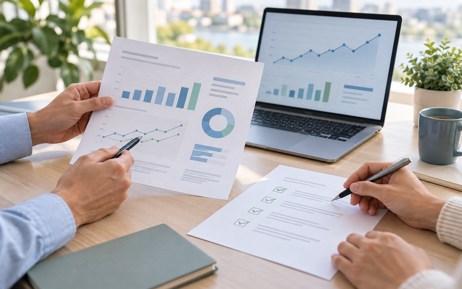 Reporting service illustration